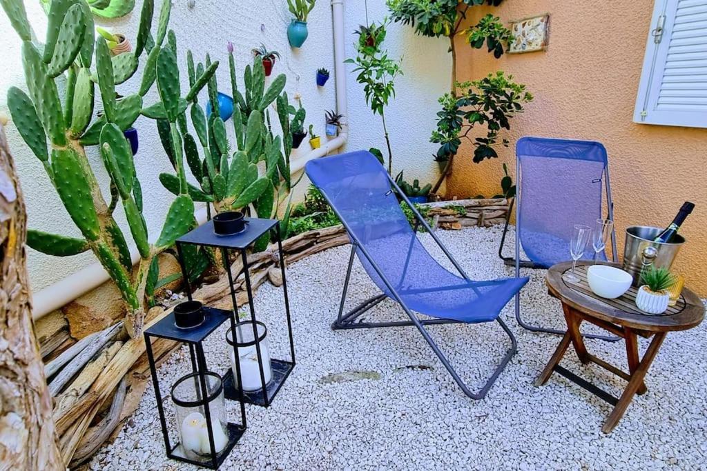 Le Marine Rez De Jardin Direct Plage Parking Prive Climatise Sète Zewnętrze zdjęcie